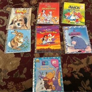 Lot of 7 Little Golden Books - Colorful Children’s Classics